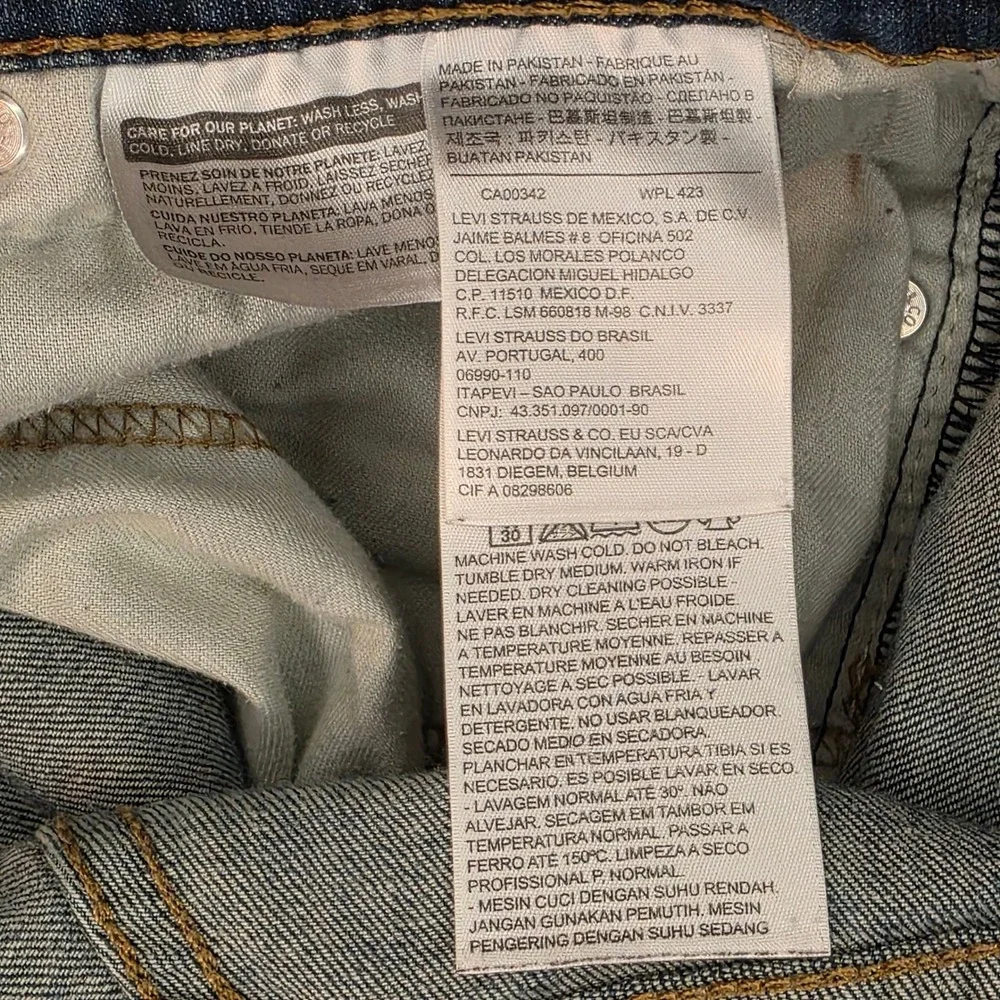 Levi's 505‎ Regular Fit Mens Blue Denim Jeans W 32 L 30